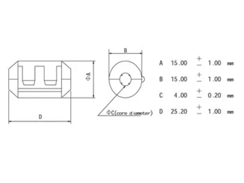 Filter Voor Voedingskabels Ø4.0mm