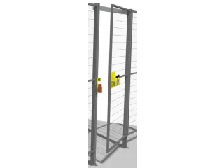 Draaideur Veiligheidshek B 800mm Smart Fix Safe Lock 2200 Mm - 4