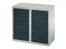 ladekast HxBxD 900x1000x500mm 12laden RAL7035 front RAL7016