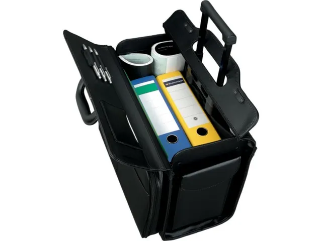 Pilotenkoffer Alassio 42x45x26 cm san remo zwart kunstleer