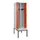 locker met bank,voor scheiding van kleding,HxBxD 2120x600x815mm,2vak