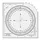 Kaarthoekmeter Standardgraph volledige cirkel gradenboog