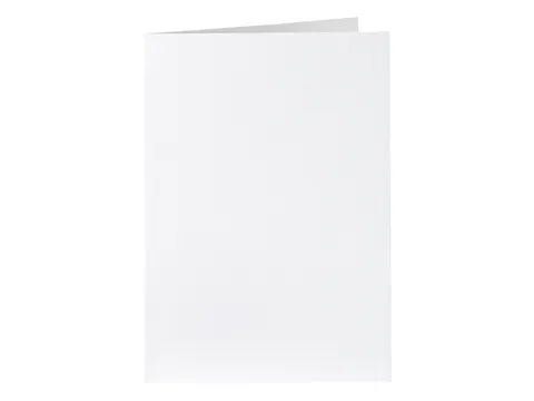 Correspondentiekaart Papicolor dubbel 105x148mm kraft wit pak à 6 st