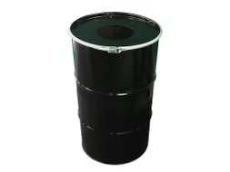 Afvalbak Binbin Met Inwerpopening 120 Liter Zwart