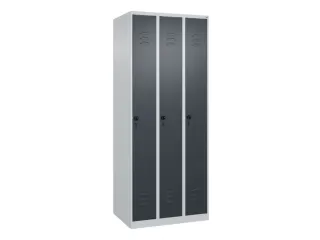 locker,HxBxD 1850x750x500mm,3vak,vak B 250mm,draaigrendel - 1