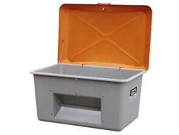 strooigoedbak,400l,HxBxD 670x1210x820mm,GVK,grijs,deksel oranje