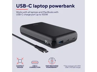 Powerbank Trust Laro laptop 100W - 4