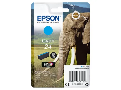 Epson 24 T2422 inktcartridge cyaan
