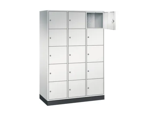 grootvolume-lockersysteem,RAL 7035,HxBxD 1950x1220x500mm,3x5vakken