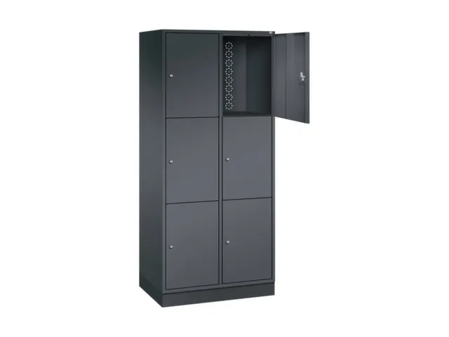 grootvolume-lockersysteem,HxBxD 1950x820x500mm,2x3vakken,cil.-slot