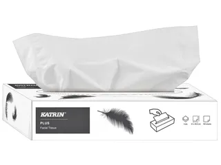 Facial tissue's Katrin 11797 2-Laags wit doos à 100 stuks - 1