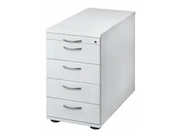 Ladenblok Wit 720-760x430x800mm 1pennenlade 4laden Beugelgreep