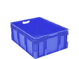 Euronorm Stapelkrat Pp 320x800x600mm 127l Dubbele Bodem 200kg - 2