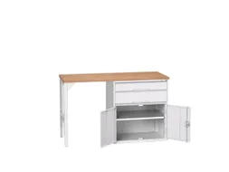 werkbank,HxBxD 930x1500x600mm,multiplexblad,2voeten/1container