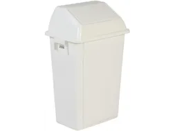 afvalbak,60l,HxBxD 735x460x333mm,wandmontage,romp PP wit