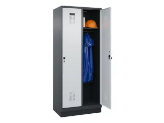 locker,HxBxD 1950x800x500mm,2vak,vak B 400mm,draaigrendel,sokkel - 1