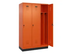 locker voor scheiding van kleding,HxBxD 1950x1200x500mm,3vak