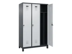 locker voor scheiding van kleding,HxBxD 1950x1200x500mm,3vak