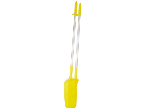 Vikan Hygiene stofblik + veger combinatieset alu steel 840mm Geel