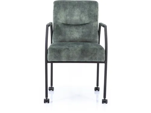 Vergaderstoel Albany Hunter Velours Zwart 4-poots frame