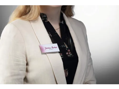 Naambadge 40x75 mm met magneet place and hold