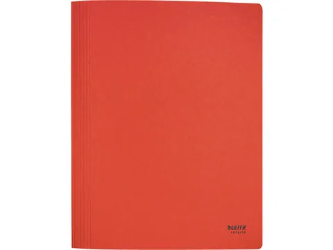 Recycle offertemap uit karton A4 rood