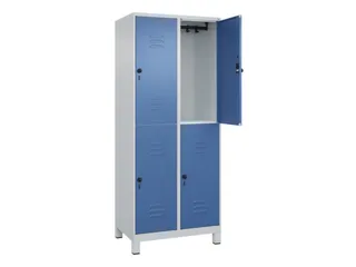 dubbeldekse locker,HxBxD 1950x800x500mm,2x2vak.,vak B 400mm - 2