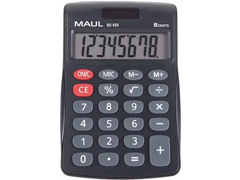 bureaurekenmachine MJ 450, junior, zwart