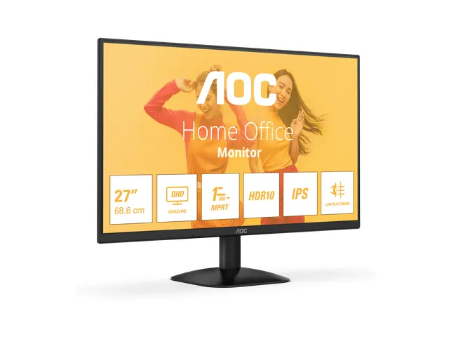 Monitor 27 Inch Panel resolution 2560x1440, Max Refresh rate 75