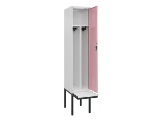 locker met bank,voor scheiding van kleding,HxBxD 2120x400x815mm,1vak - 1