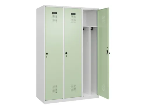 locker voor scheiding van kleding,HxBxD 1850x1200x500mm,3vak