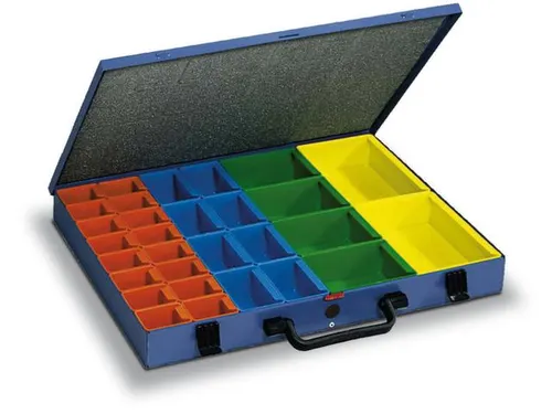 Assortimentskoffer Plaatstaal Polystyrol 50x3x472x340mm Ral 5007