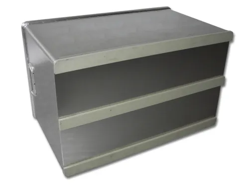 Aluminium Transportbak Hxlxb 288x564x360mm 50 Liter Met Glijlatten