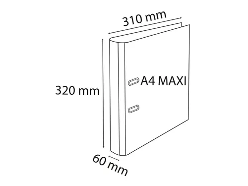 Ordner PP Exafile A4 65mm zwart