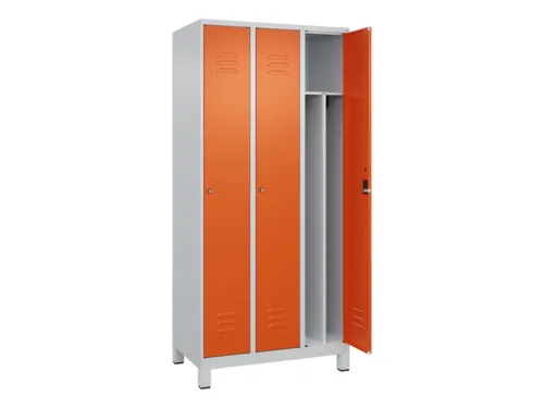 locker voor scheiding van kleding,HxBxD 1950x900x500mm,3vak