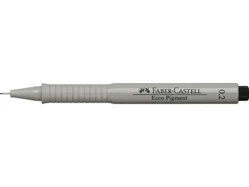 Tekenpen Faber Castell Ecco Pigment 0.2Mm Zwart