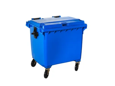 Contivia 4,vuilnisbak 4wielen 1100 L blauw