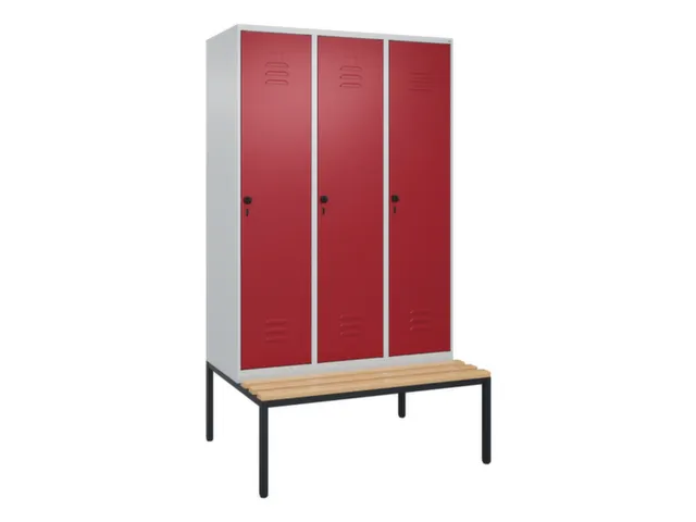 locker voor scheiding van kleding,HxBxD 2120x1200x815mm,3vak