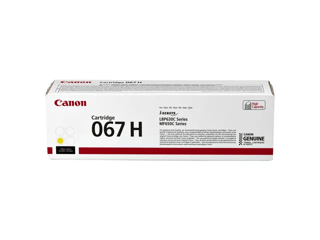 Canon 067H Toner Geel voor i-SENSYS LBP630