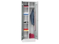 kleding-/wasgoedkast HxBxD 1850x600x500mm RAL7035 front RAL6011