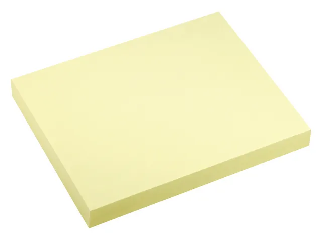 Bloc-mémos Power notes 100x75mm jaune bloc de 100 feuillets