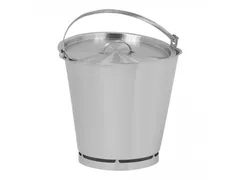 Emmer 10 Liter RVS Stootrand Maatdeling