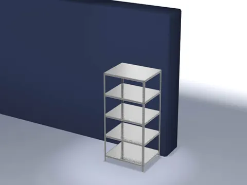 magazijnstelling,grondveld,HxBxD 2000x1000x800mm,vaklast 125kg