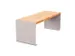 Banc sans dossier L1200mm 3 lattes chêne clair/RAL7044
