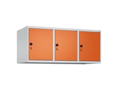 opzetkast,v. locker,3vak.,vak B 400mm,HxBxD 500x1200x500mm,vleugeldeur