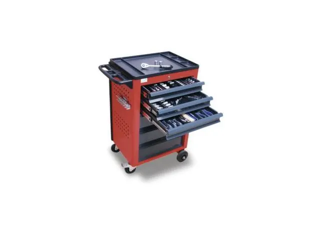 Gereedschapswagen Met Gereedschapsassortiment 950x610x450mm 3 Laden