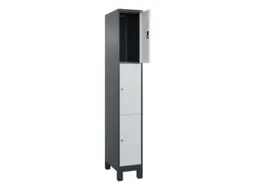 lockerkast,HxBxD 1950x300x500mm,1x3vakken,vak B 300mm,cil.-slot,voeten