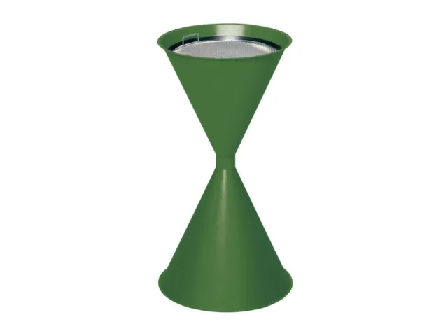 Zandasbak Staalplaat 730x400mm Ronde Trechter Verzinkt Ral6001