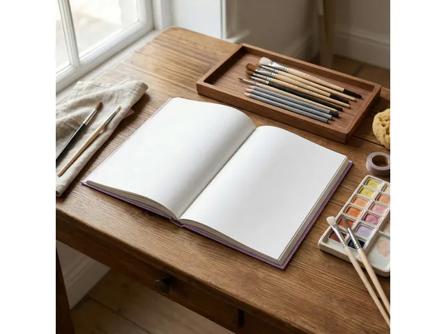 Dummyboek Kangaro A4 violet pastel hard cover 80 blad blanco 100 grams