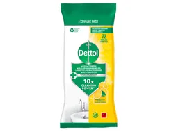Reinigingsdoekjes Dettol antibacterieël Citrus 72 stuks